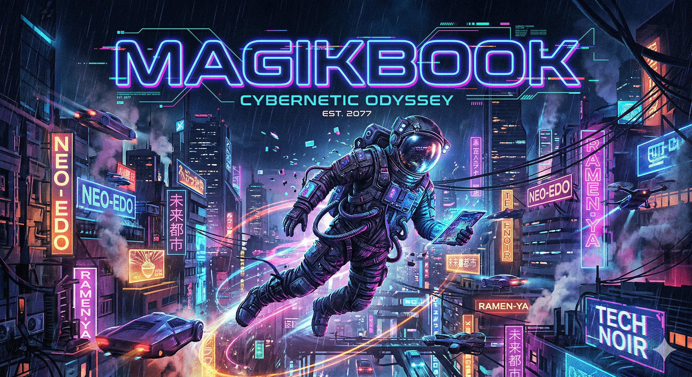 Графический дизайн в стиле киберпанк....